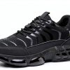 Steel Toe Shoes for Men Women Lightweight Safety Sneakers Composite Toe Work Shoes Puncture Proof Industrial Construction Shoes Black-0