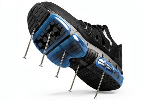 Steel Toe Shoes for Men Women Lightweight Safety Sneakers Composite Toe Work Shoes Puncture Proof Industrial Construction Shoes Black-2