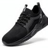 Tinefiy Steel Toe Shoes for Women Work Sneakers Lightweight Comfortable Safety Toe Slip On Puncture Proof Footwear Indestructible Shoe-5