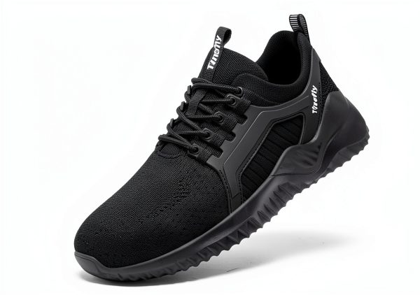 Tinefiy Steel Toe Shoes for Women Work Sneakers Lightweight Comfortable Safety Toe Slip On Puncture Proof Footwear Indestructible Shoe-5