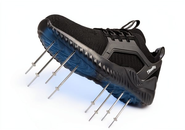 Tinefiy Steel Toe Shoes for Women Work Sneakers Lightweight Comfortable Safety Toe Slip On Puncture Proof Footwear Indestructible Shoe-2