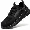 Tinefiy Steel Toe Shoes for Women Work Sneakers Lightweight Comfortable Safety Toe Slip On Puncture Proof Footwear Indestructible Shoe-7