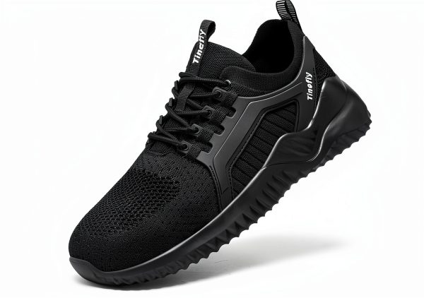 Tinefiy Steel Toe Shoes for Women Work Sneakers Lightweight Comfortable Safety Toe Slip On Puncture Proof Footwear Indestructible Shoe-7