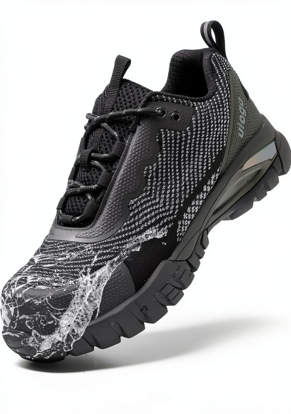 ulogu Steel Toe Shoes for Men Women Waterproof Comfy Non Slip Safety Work Sneakers-0