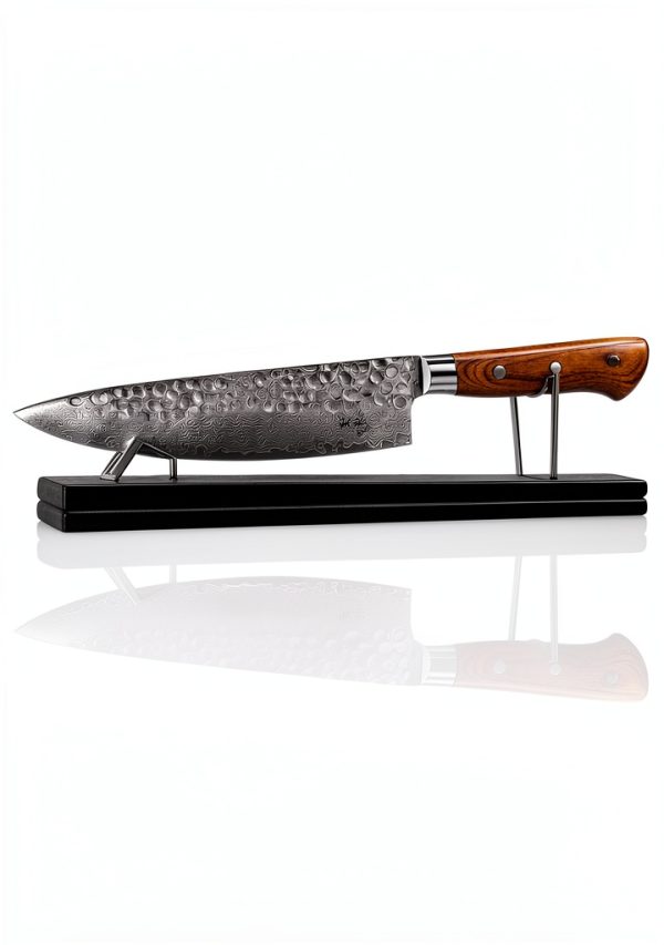 Jikko Damascus Edition VG-10 Chef Knife 8.5" Mahogany Handle-4