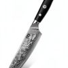 SHAN ZU Chef Knife 8 Inch Japanese Steel Damascus Kitchen Knife, Professional Kitchen Knives Sharp High Carbon Super Steel Kitchen Utility Knife-1