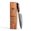 Jikko Damascus Edition VG-10 Chef Knife 8.5" Mahogany Handle-1